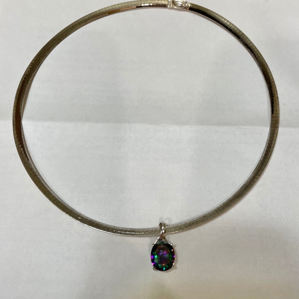 Rainbow Topaz jewelry set